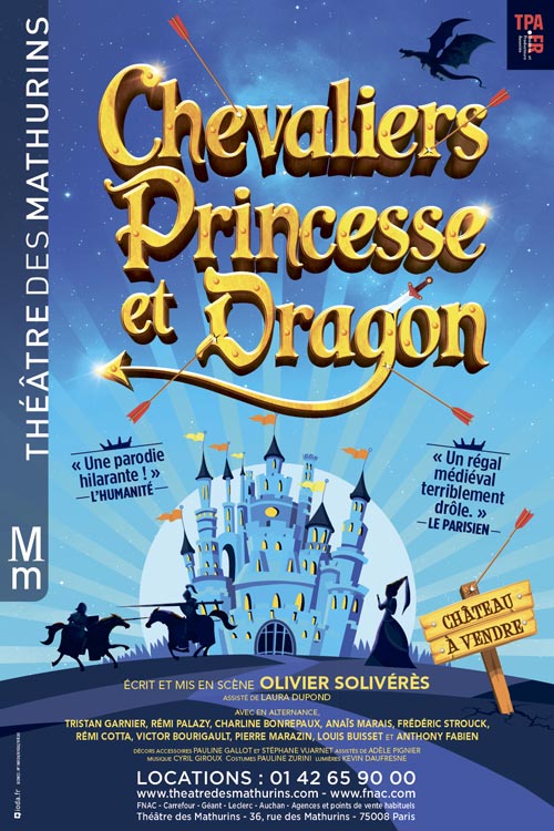 Affiche Chevaliers, Princesse et Dragon