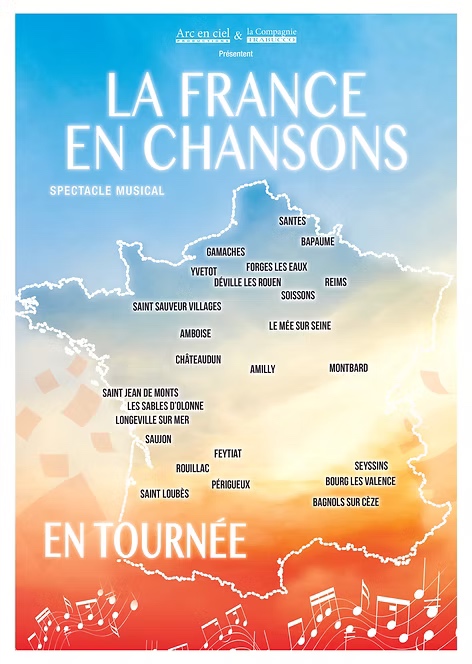 Affiche La France en chansons